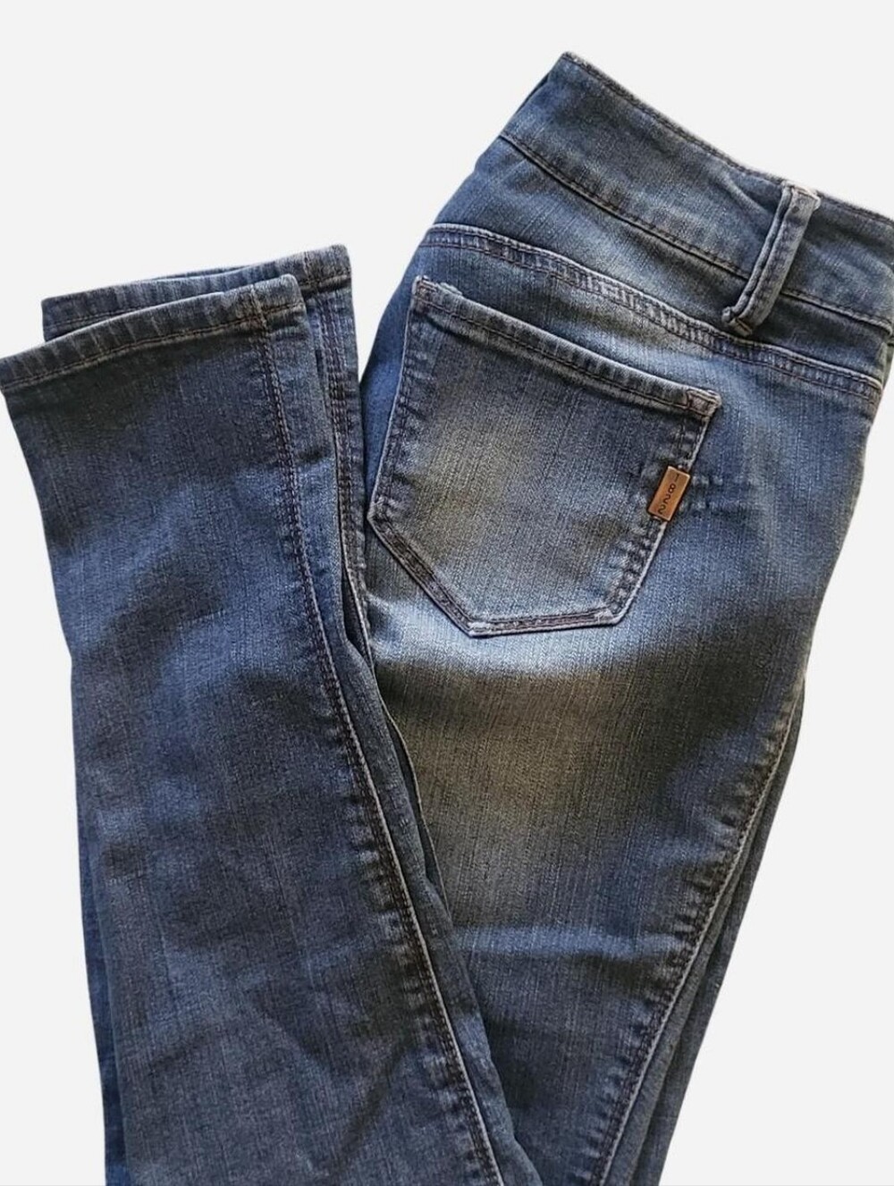1822 Denim Women's Skinny Jeans in Dark Blue Wash